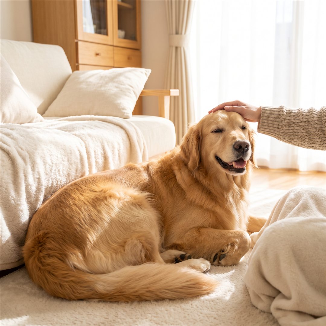 Blije hond met een gezonde vacht