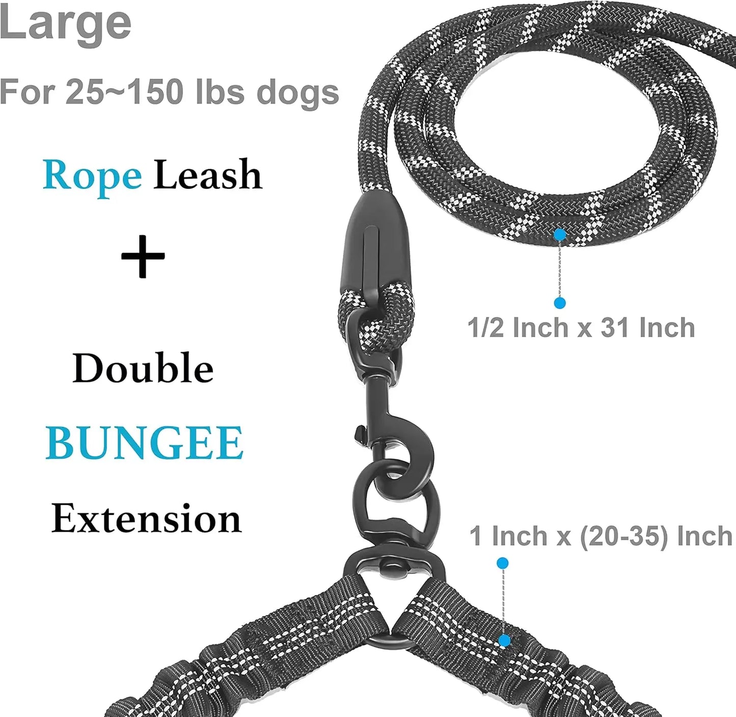 TWINLEAD Dubbele Hondenriem - Twee honden uitlaten zonder problemen!