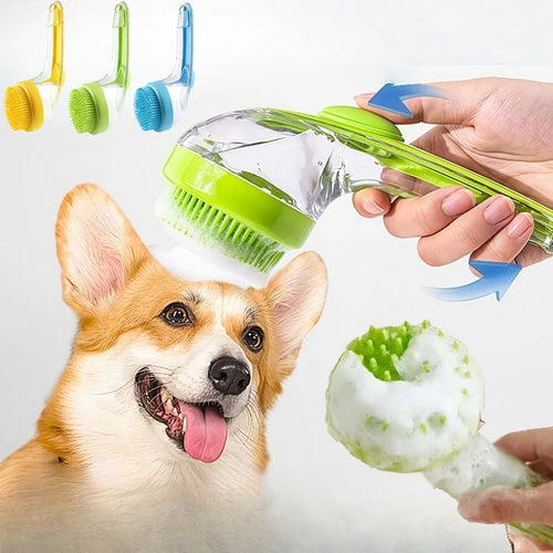 SOAPBRUSH Badborstel met Zeephouder - Makkelijk én leuk je huisdier wassen!