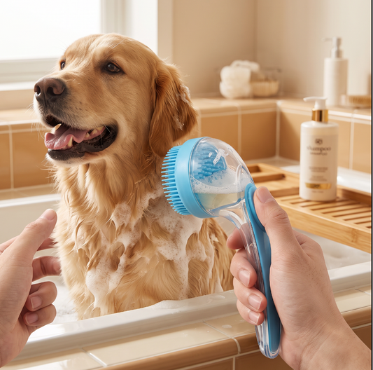 SOAPBRUSH Badborstel met Zeephouder - Makkelijk én leuk je huisdier wassen!