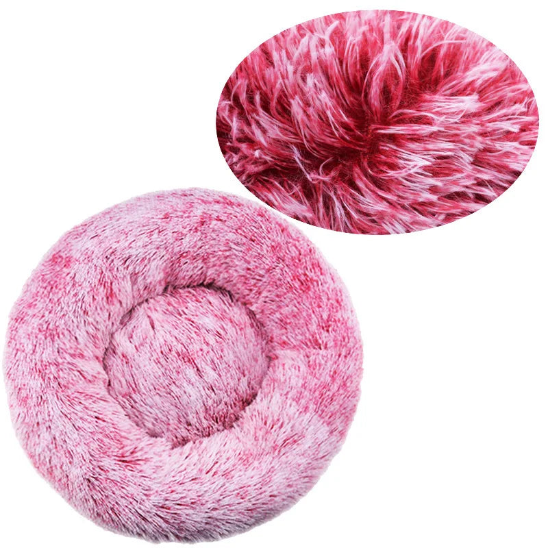 Donut hondenbed in de kleur Oudroze