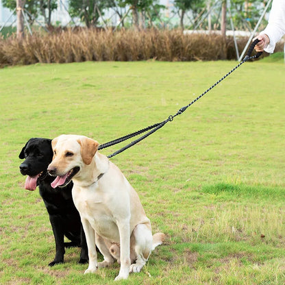 TWINLEAD Dubbele Hondenriem - Twee honden uitlaten zonder problemen!