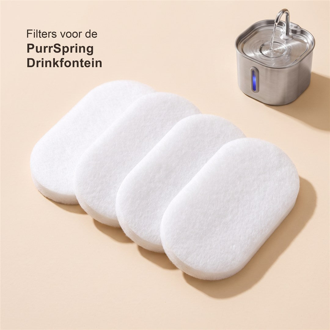 Filters voor de PurrSpring Drinkfontein - 4 stuks