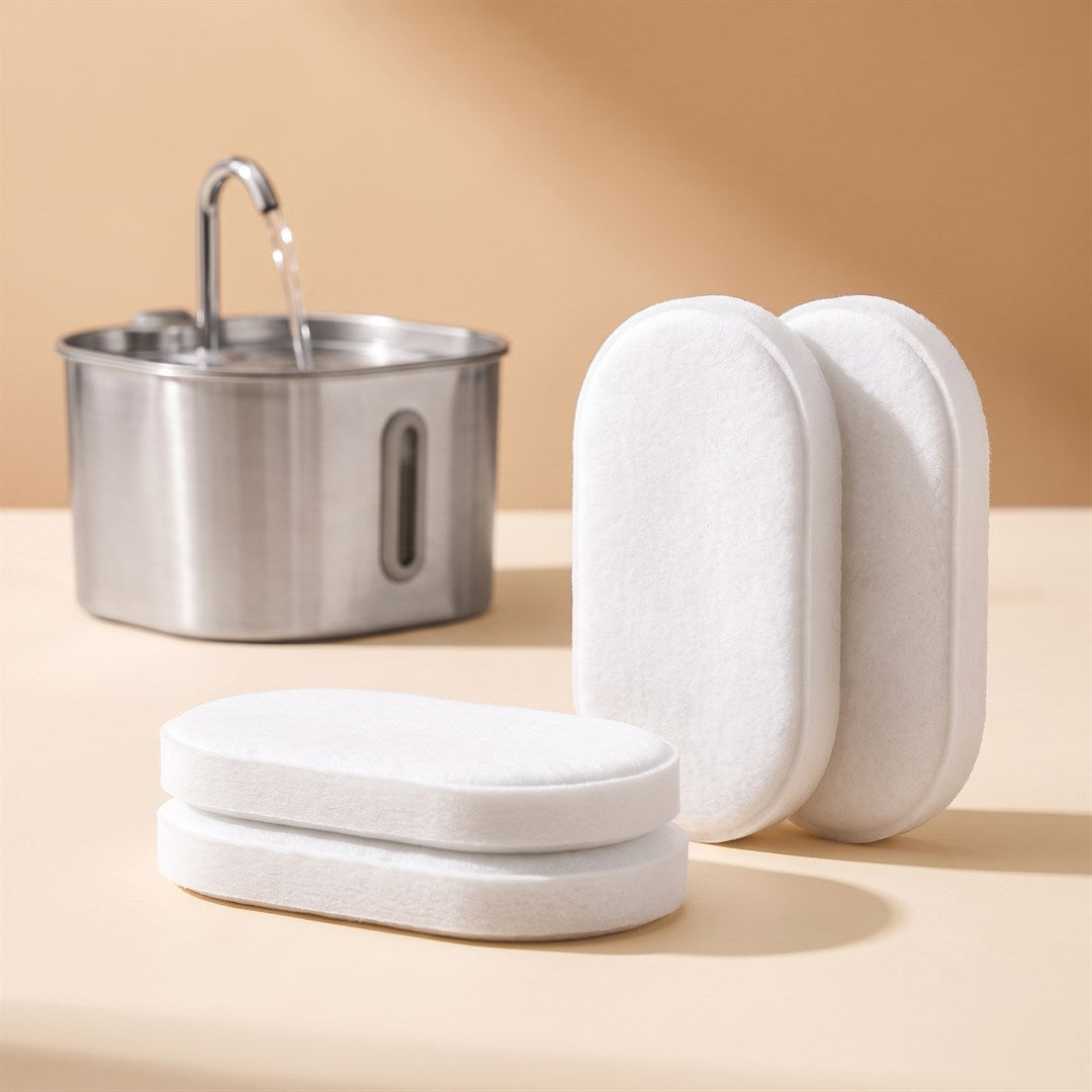 4 reservefilters met de drinkfontein