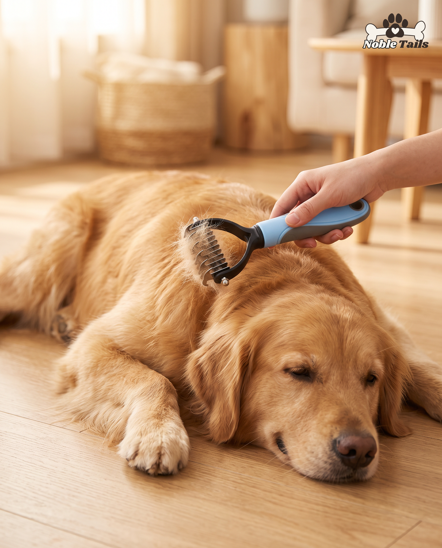 Hond borstelen met de FurTrim Ontwolhark, losse vacht eruit
