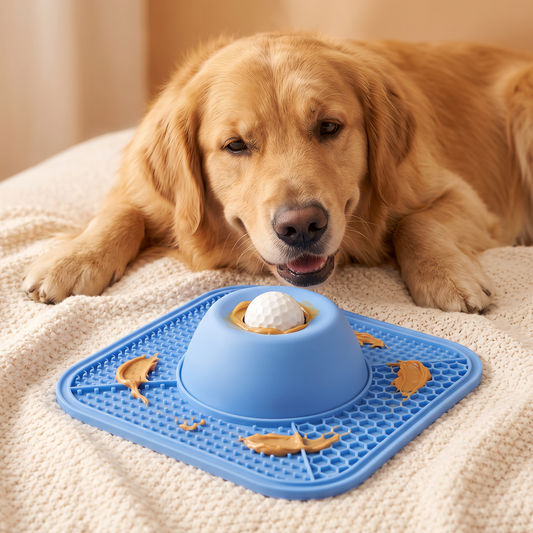 PawZen Kalmerende Likmat - blije hond met de likmat