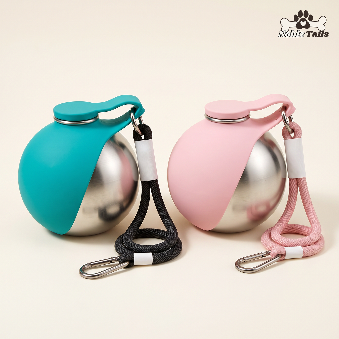 HydraPaw Drinkfles in turquoise en roze