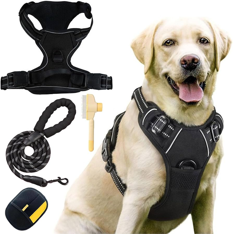 PERFECTWALK Anti-Trek Tuig met Looplijn - Rustiger Wandelen met je hond zonder plotselinge schokken!