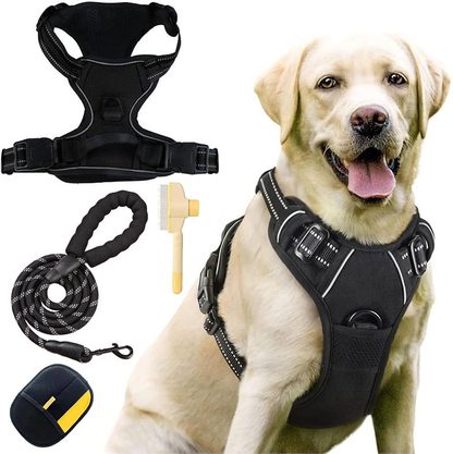 PERFECTWALK Anti-Trek Tuig met Looplijn - Rustiger Wandelen met je hond zonder plotselinge schokken!