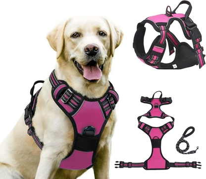 PERFECTWALK Anti-Trek Tuig met Looplijn - Rustiger Wandelen met je hond zonder plotselinge schokken!