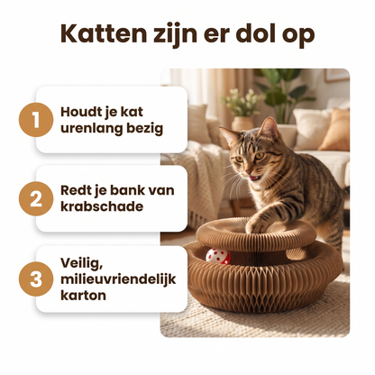 PurrSpin Pro - Interactief Kattenspeeltje voor Katten en Kittens
