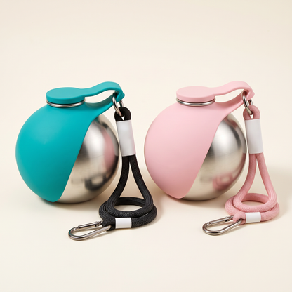 HydraPaw Drinkfles in turquoise en roze
