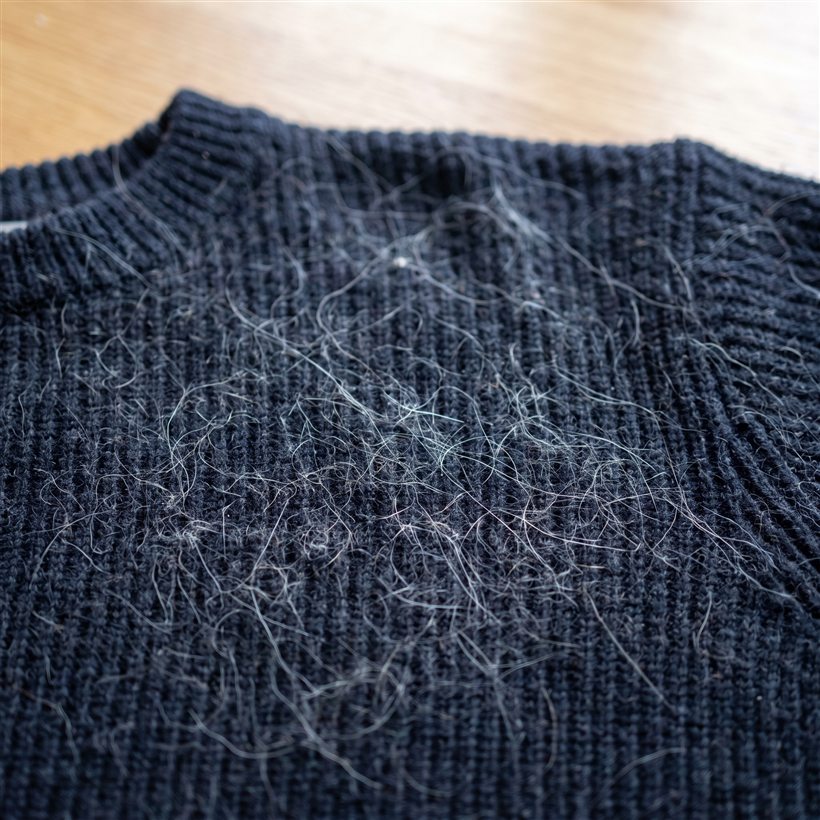 Haren op je kleren