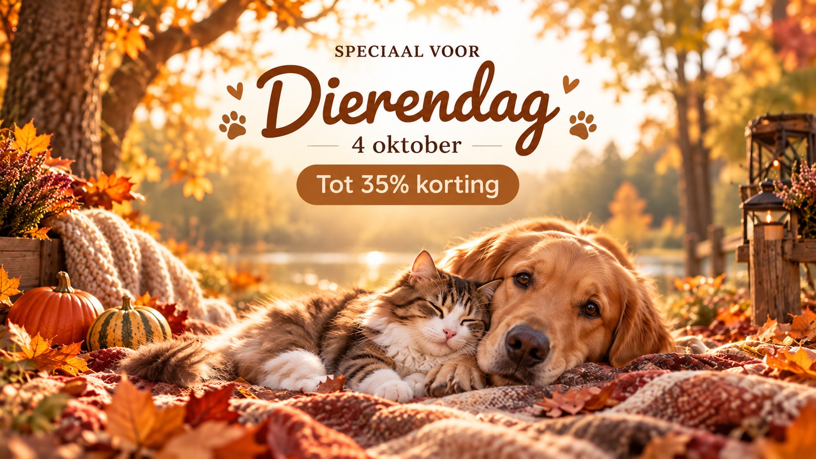 Speciaal voor Dierendag 4 oktober, tot 35% korting bij Noble Tails