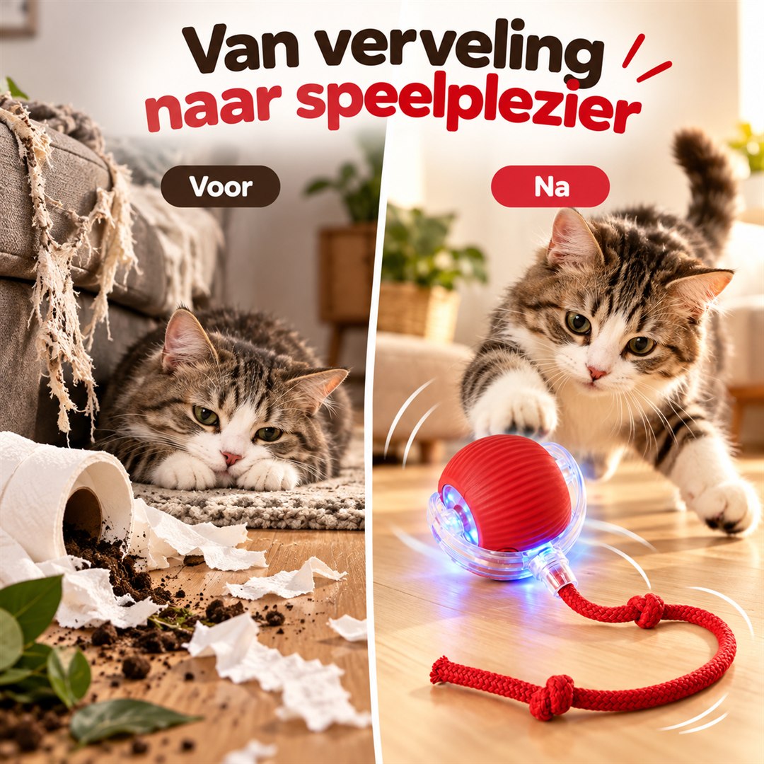 Voor en na bij je kat: van verveling naar speelplezier