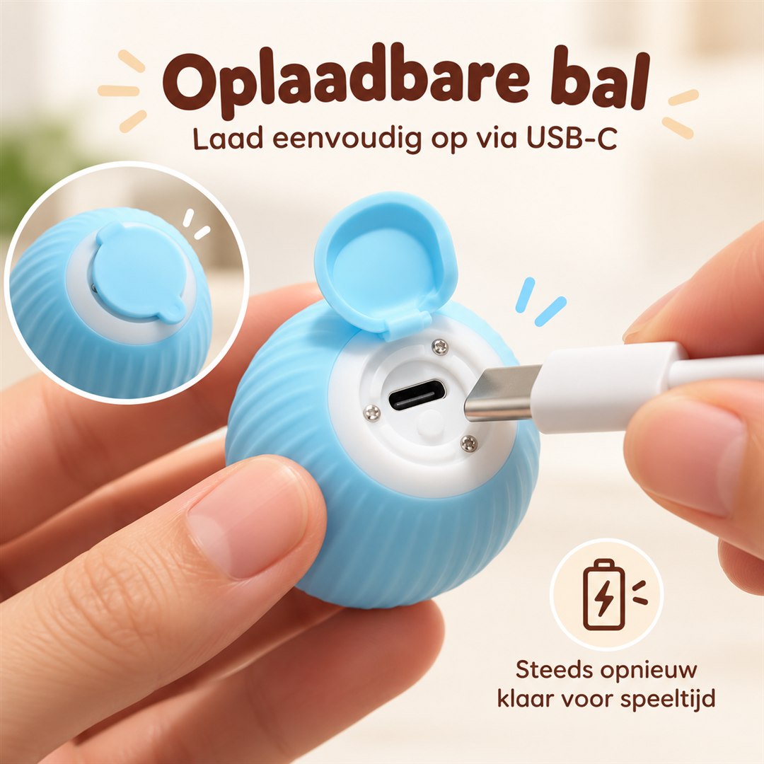 Oplaadbare bal via USB-C