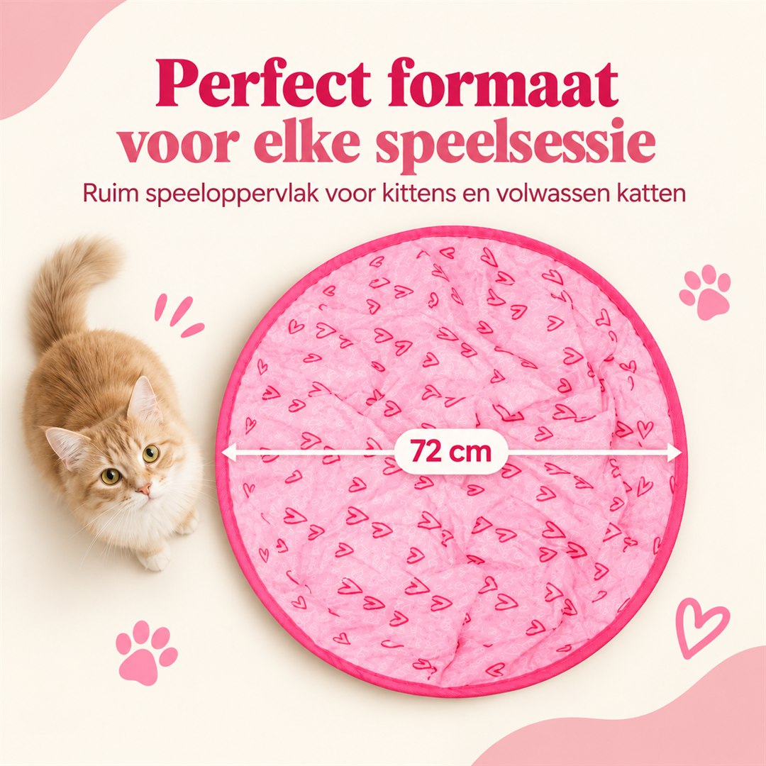Perfect formaat: 72 cm speelmat