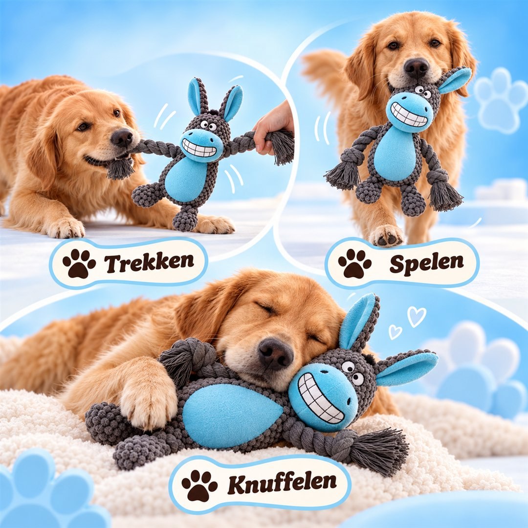 Trekken, spelen en knuffelen